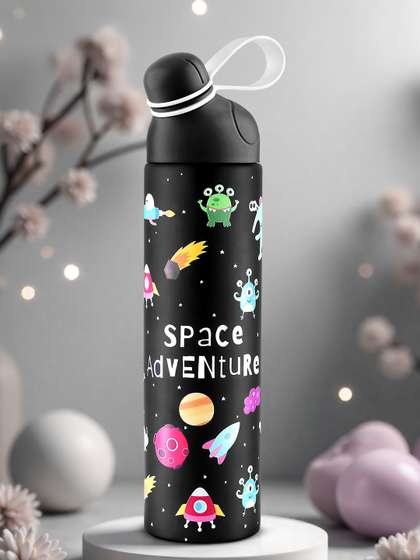 Pexpo Black
                      Conversational Stainless Steel Double Wall Vacuum
                      Flask - 470ml