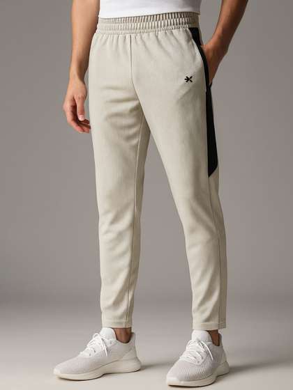 HRX by Hrithik
                        Roshan Men Striped Mid-Rise Cricket Track Pant