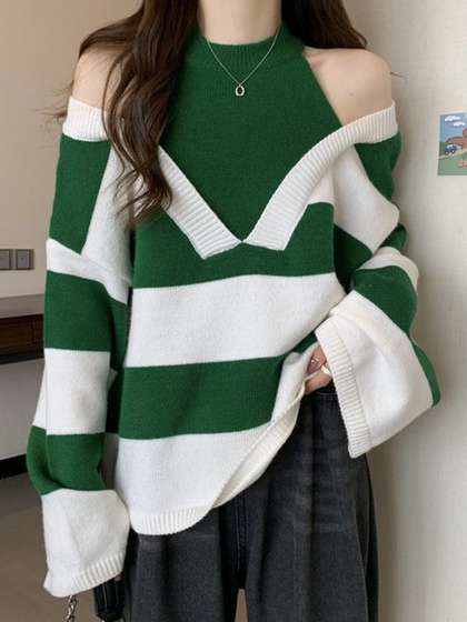 StyleCast x
                          Revolte Women Colourblocked Pullover Sweaters