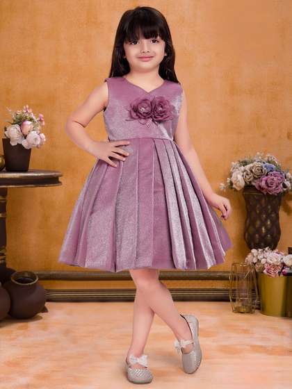 Lagorii Girls
                    Embellished Satin Fit & Flare Dress
