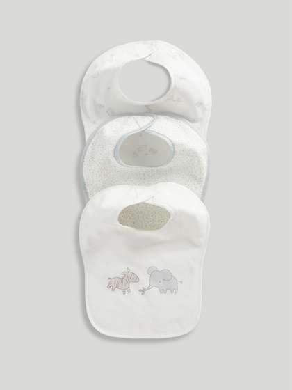 mothercare Infants
                      Pack Of 3 Printed Bibs
