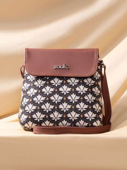 ZOUK Floral
                          Printed Structured Sling Bag