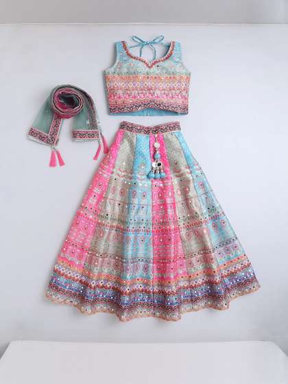 Sangria Girls Mirror
                        Work Ready to Wear Lehenga Choli