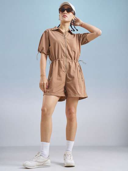Street By Tokyo
                        Talkies Women Waist Zipper Utility Playsuit