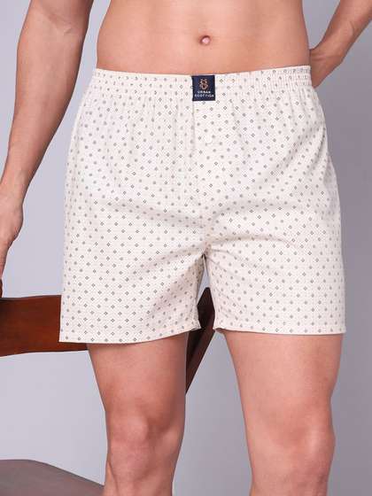 URBAN SCOTTISH
                        Printed Cotton Mid-Rise Boxer