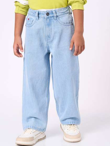 Ed-a-Mamma Boys
                      Regular Fit Mid-Rise Light Fade Stretchable Jeans