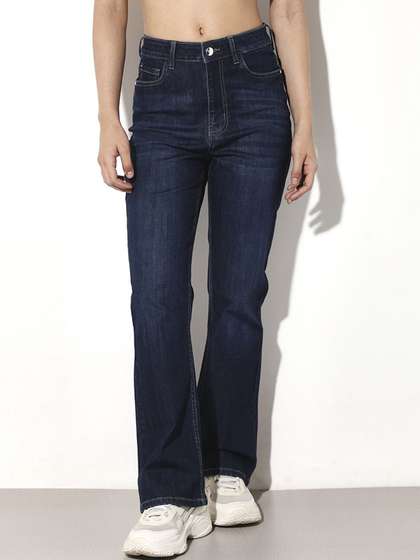 ONLY Women Flared
                        High-Rise Stretchable Jeans