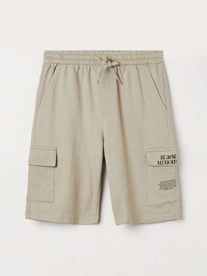 max Boys Cotton Regular
                    Fit Cargo Shorts