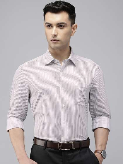Arrow Manhattan Slim
                        Fit Striped Pure Cotton Formal Shirt