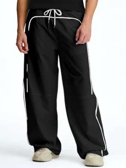 RAJOVATI Men Mid
                          Rise Track Pants