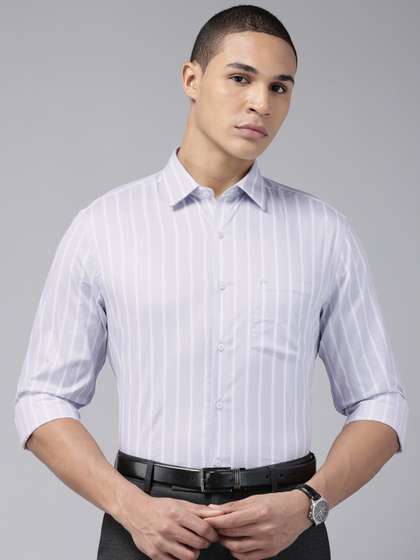 Arrow Pure Cotton
                        Manhattan Slim Fit Vertical Striped Formal
                        Shirt