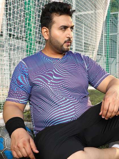 Instafab Plus Men Printed Round Neck T-shirt