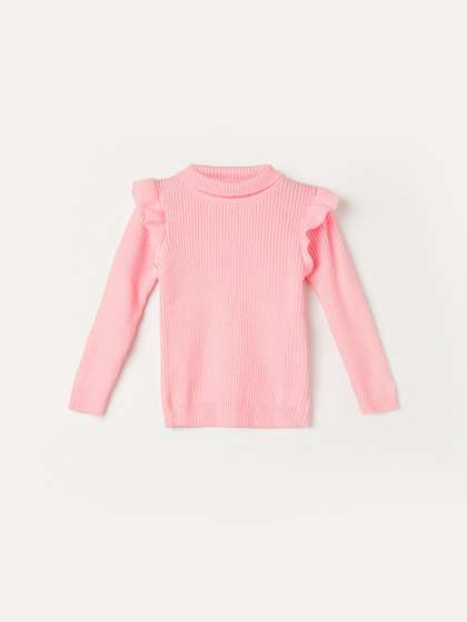 Juniors by Lifestyle
                    Girls Striped Turtle Neck Pullover Sweater
