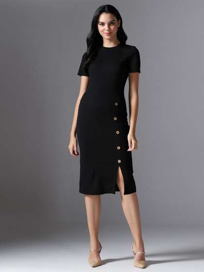 myntra corset dress Buy ELYRAA Puff Sleeve Cotton Corset Midi Dress - Dresses for Women  33712043