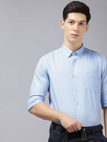 Arrow Pure Cotton
                        Self-Design Button-Down Collar Manhattan Slim
                        Fit Formal Shirt