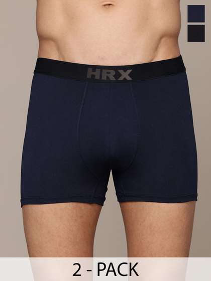 HRX by Hrithik
                        Roshan Pack Of 2 Mid-Rise Short Trunks
                        HRX-P1-TRUNK-BLACK-NAVY BLUE-S