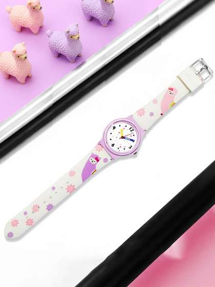 Time Up Cartoon Printed
                    Dual Color Watch Kids Straps Analogue Watch
                    BTR-C8657-10