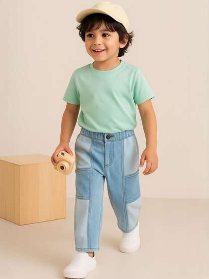 TALES & STORIES
                      Boys Relaxed Fit Mid-Rise Stretchable Jeans