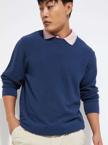 max Men Solid
                        Pullover