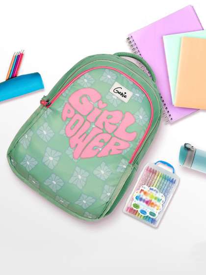 Genie Girls Typography
                    Printed Backpack