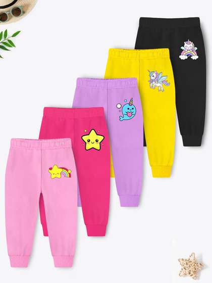 YK X Trampoline Kids
                      Pack Of 5 Mid Rise Relaxed-Fit Cotton Joggers
                      Track Pants