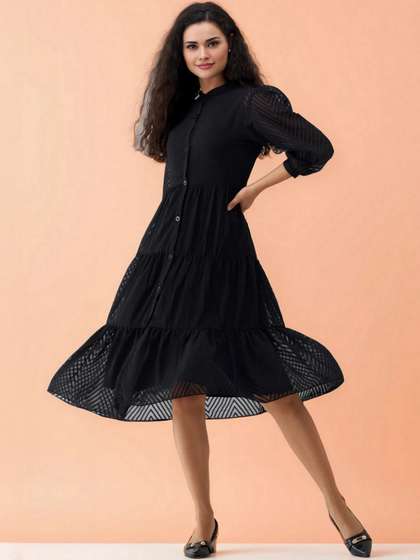 Price History of Harpa Women Black Solid A-Line Dress (M) by Myntra from Myntra 111_4041384 Price History of Harpa Women Black Solid A-Line Dress (M) by Myntra from Myntra 111_4041384