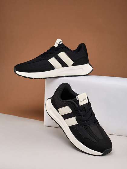 Campus Women GRIT
                        Colourblocked Round Toe PU Sneakers
