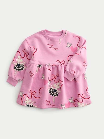 Marks & Spencer
                    Cotton Rich Printed Sweatshirt Dress