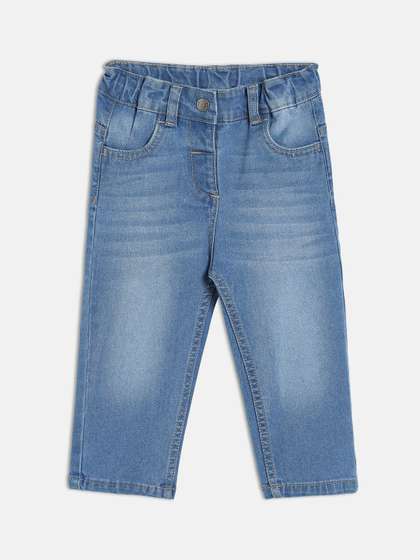 MINI KLUB Girls Regular
                    Fit Mid-Rise Stretchable Jeans