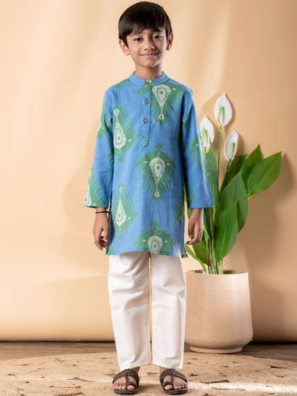 Readiprint Boys Ethnic
                    Motifs Printed Cotton Kurta with Pyjamas