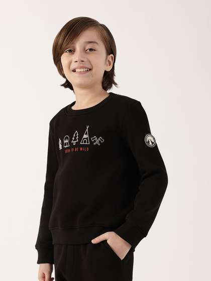 One Friday Boys Black
                    Sweatshirt Casual Wear