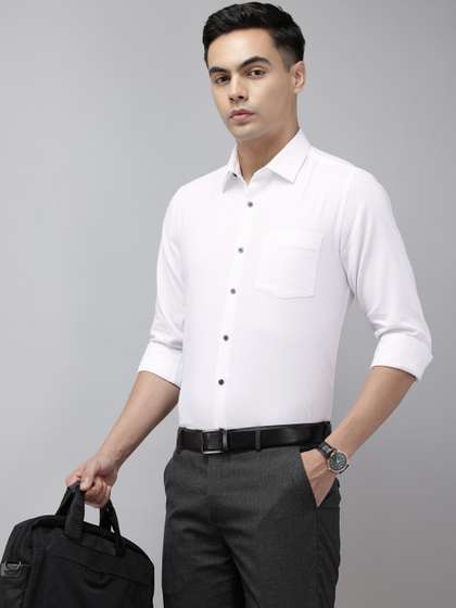 Arrow Manhattan
                          Slim Fit Textured Pure Cotton Formal Shirt
