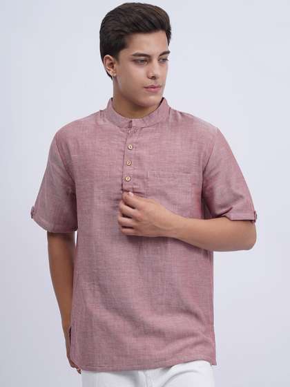 Cot'N Soft Men Solid
                        Daily Cotton Straight Kurta