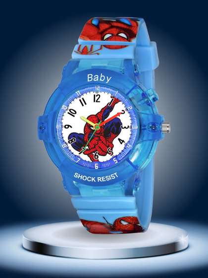 PAPIO Kids Printed Dial
                    & Straps Analogue LED Backlight Watch KD-102
                    BLUE SPIDER