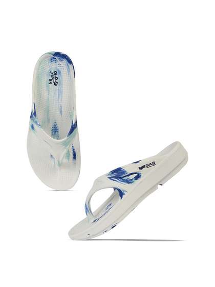 GAS Men StormSlip
                        White & Blue Flip flops