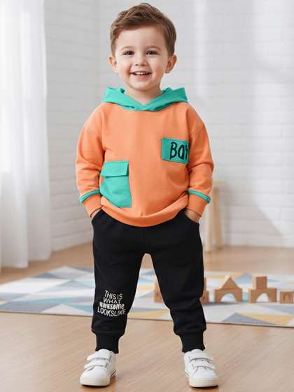Hikuj Kids-Boys Cotton
                    Blend Printed Clothing Set