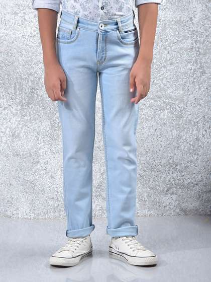 Crimsoune Club Boys Slim
                    Fit Mid-Rise Heavy Fade Stretchable Jeans