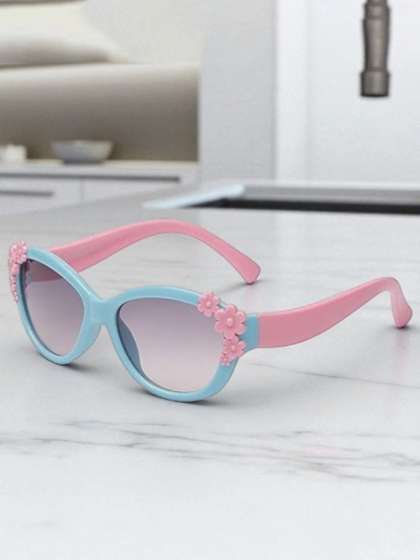 SPADEACES Girls Cateye
                      Sunglasses with UV Protected Lens girls-03-Pink