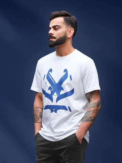 WROGN Graphic
                        Printed Cotton Slim Fit T-shirt