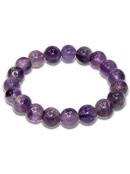 Anouk Metal Amethyst
                    Semi Precious Elasticated Natural Round Gemstone
                    Bracelet