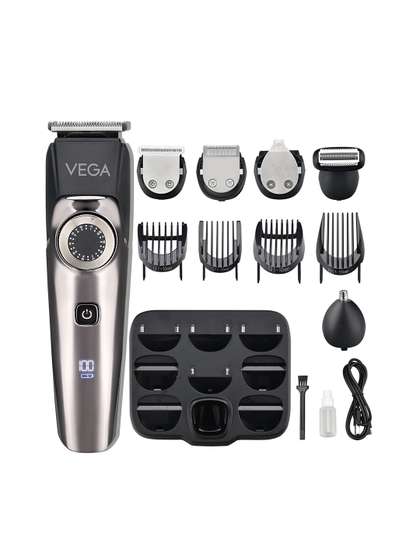 VEGA Men VHTH-32 9-in-1
                    Pro Multi Grooming Trimmer - Gunmetal-Toned &
                    Black