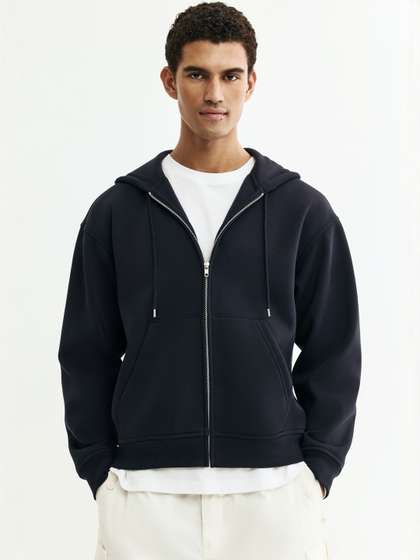 H&M Men Loose Fit
                      Zip-Through Hooded sweatshirt