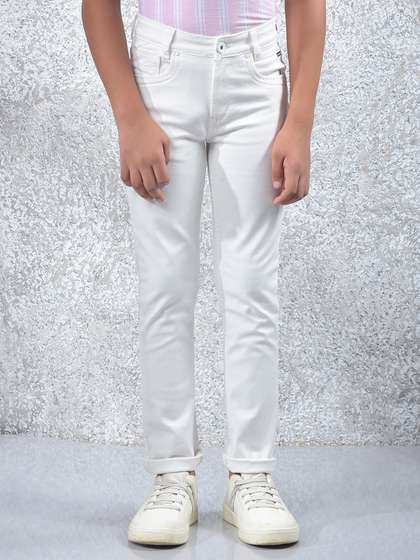 Crimsoune Club Boys Slim
                    Fit Mid-Rise Heavy Fade Stretchable Jeans