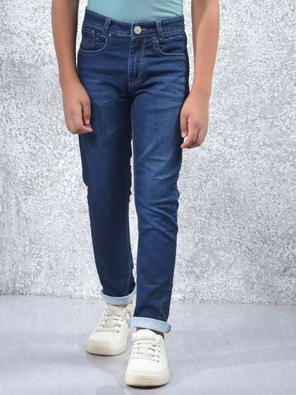 Crimsoune Club Boys
                      Slim Fit Mid-Rise Light Fade Stretchable Jeans