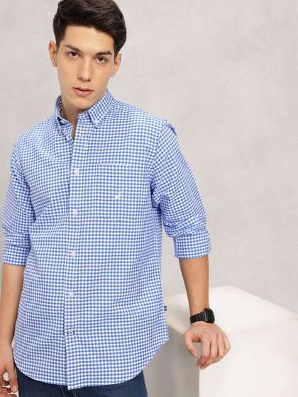 Nautica Classic Fit
                        Checked Pure Cotton Casual Shirt