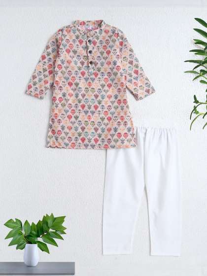 The Magic Wand Boys
                      Ethnic Motifs Printed Kurta with Pyjamas