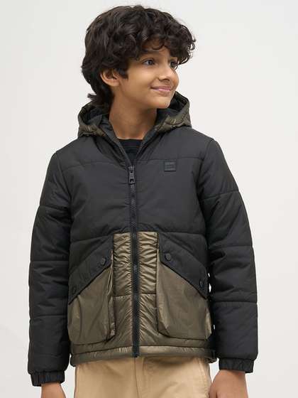 Jack & Jones Junior
                    Boys Hooded Colourblocked Padded Jacket