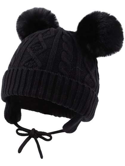 Infispace Kids Self
                    Design Woollen Beanie Cap