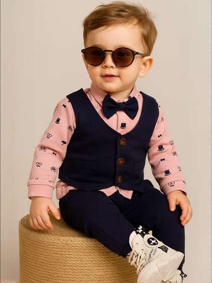 MEROPE Boys Printed
                    Clothing Set