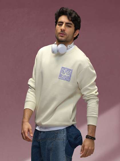 WROGN Men Brand Logo
                        Printed Round Neck Long Sleeves Pullover
                        Sweatshirt